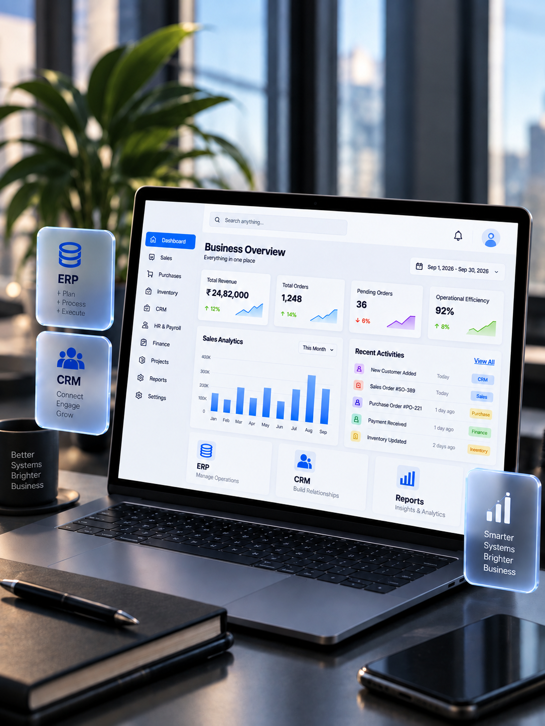 CRM and ERP system interface delivered by IBT